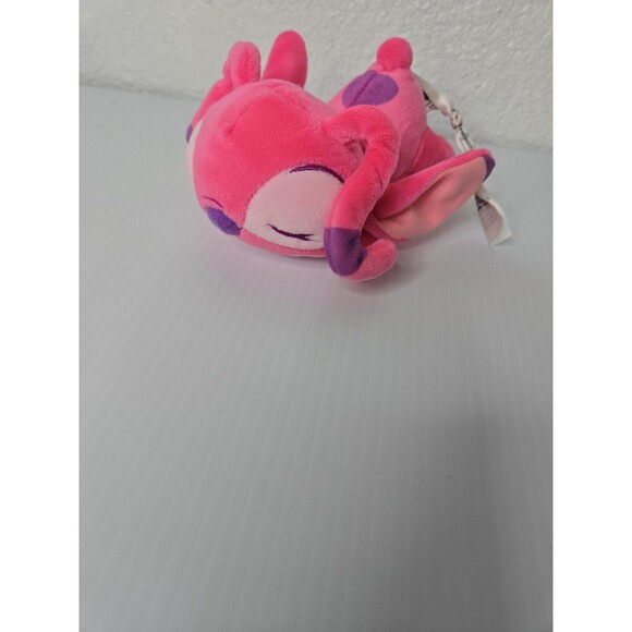 Disney Lilo & Stitch Angel Pink Plush Mini Sleeping Pose Small Stuffed Plushie - Picture 1 of 6